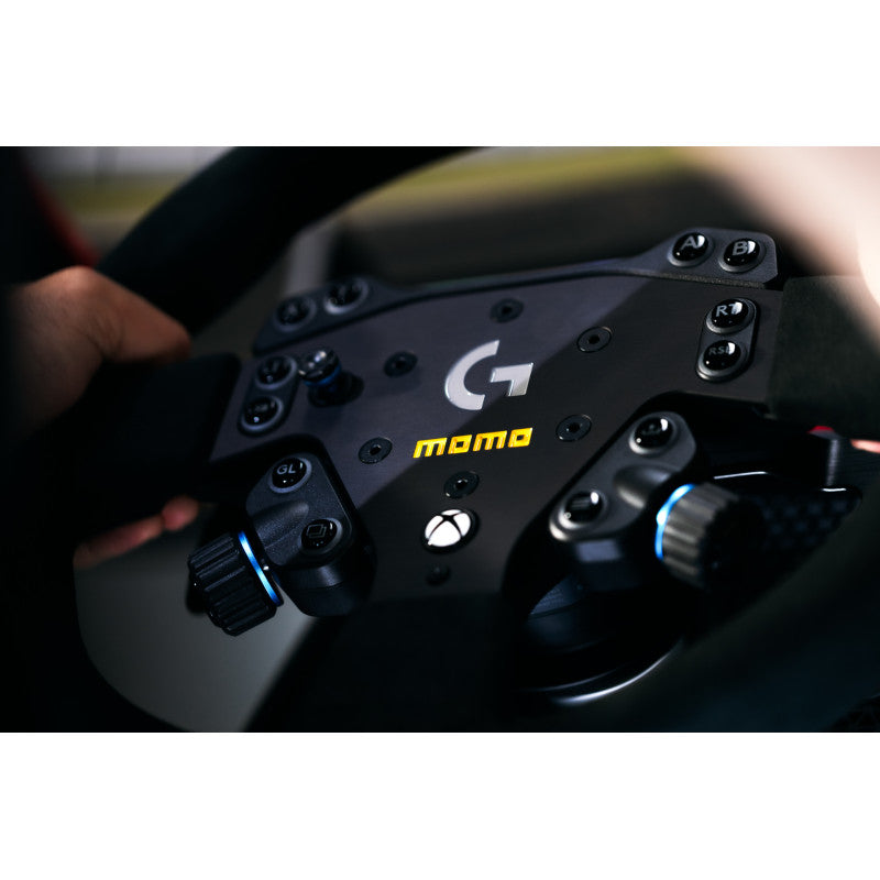 MOMO SIM GT 320 x Logitech G Steering Wheel Premium Racing Simulator Rig Wheel