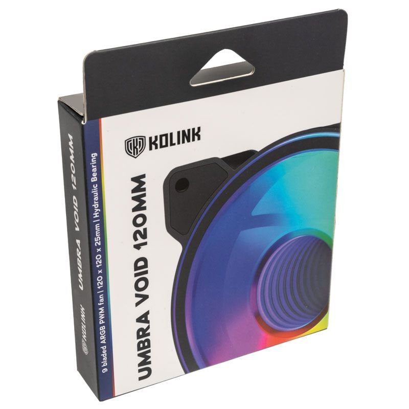 Kolink Umbra Void Pro Computer case Fan 12 cm Black 1 pc(s)