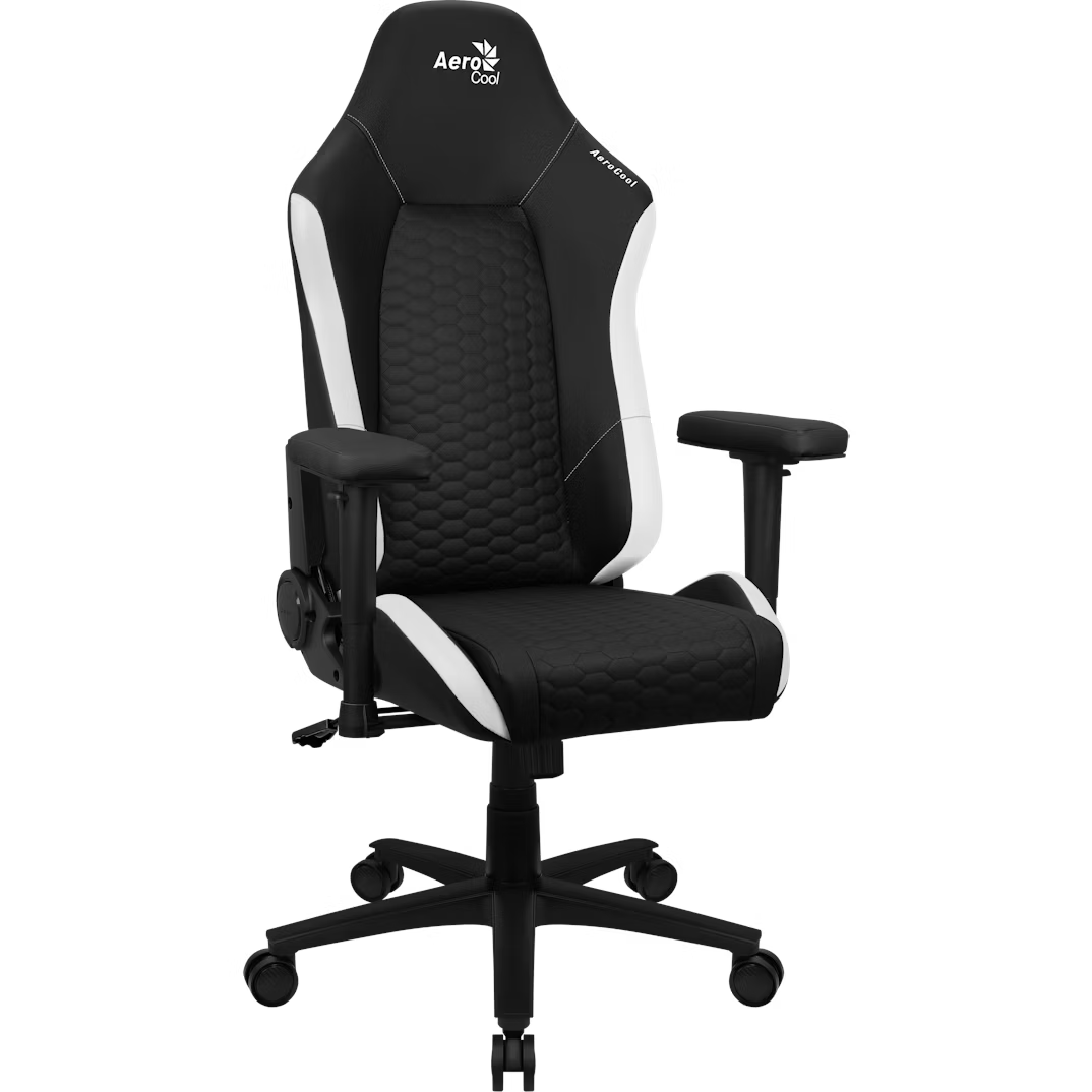 Aerocool Crown Nobility Series Gaming Chair - Black/White