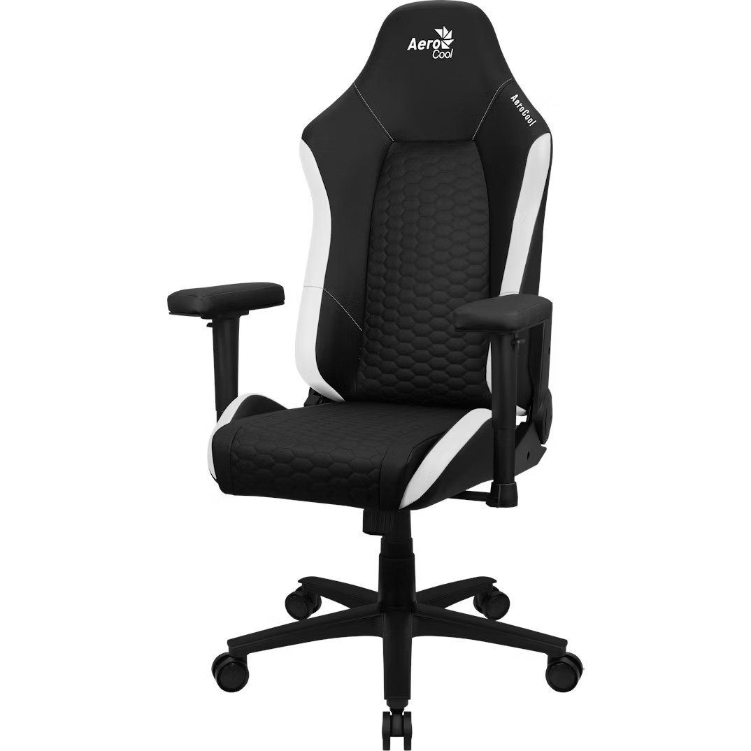 Aerocool Crown Nobility Series Gaming Chair - Black/White