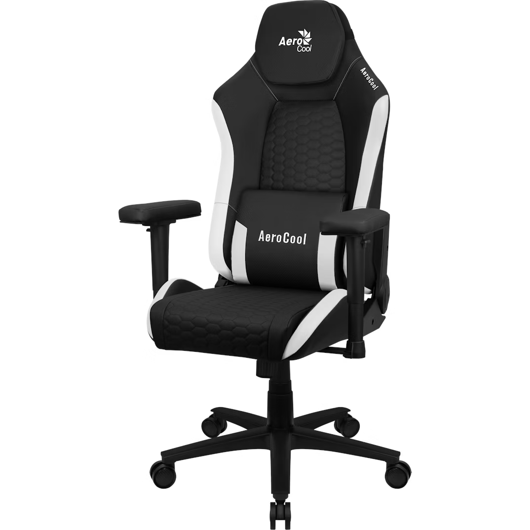 Aerocool Crown Nobility Series Gaming Chair - Black/White