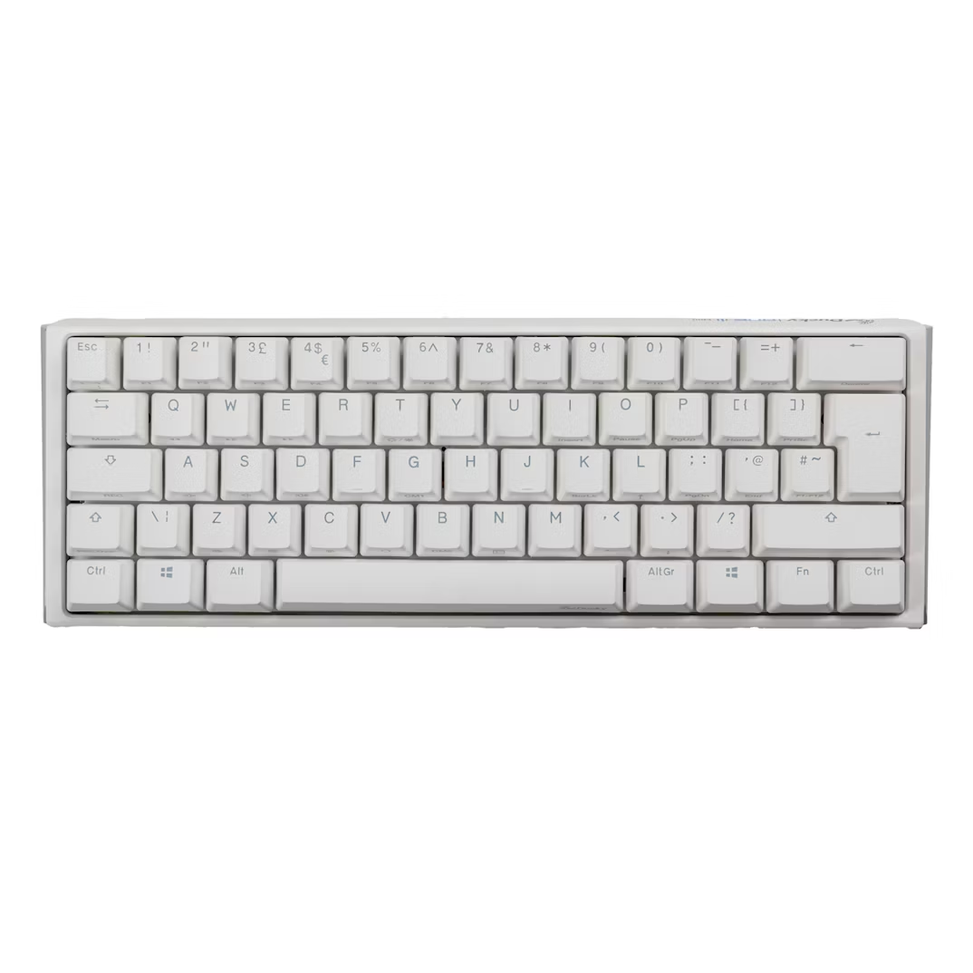 Ducky One 3 Classic 60 USB RGB Mechanical Gaming Keyboard Cherry Blue - Pure White UK Layout