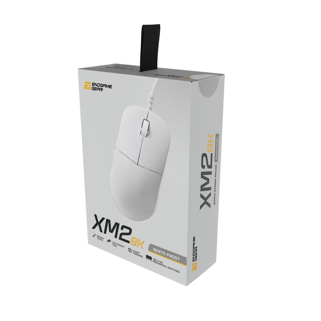 Endgame Gear XM2 8k USB Optical Lightweight Gaming Mouse - White Frost