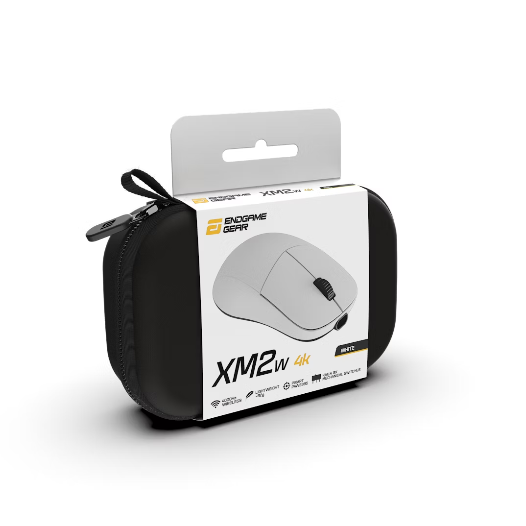 Endgame Gear XM2w 4k Optical Wireless Gaming Mouse - White (EGG-XM2W-4K-WHT)