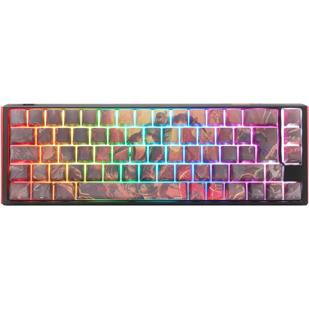 Ducky x DOOM SF 65% Gaming Keyboard Limited Edition Cherry MX Red Switches UK