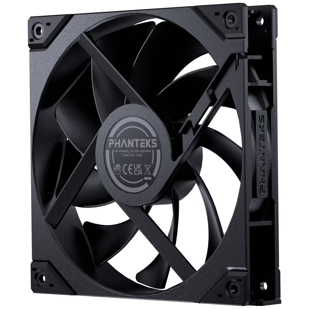 Phanteks M25 Gen2 140mm High-Airflow PWM Triple Fan Pack - Black
