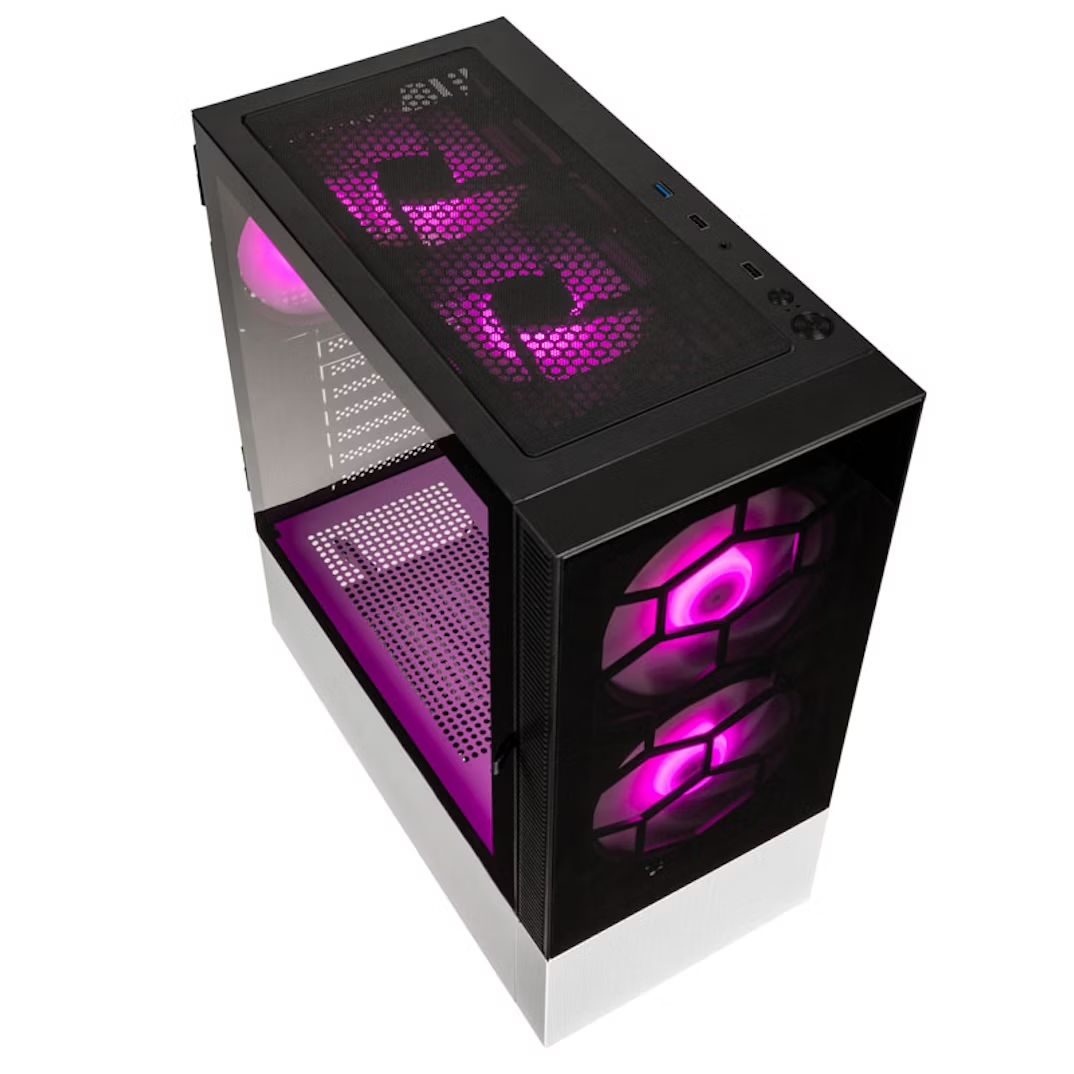 Kolink Observatory MX Glass ARGB Midi Tower Case - Black/White