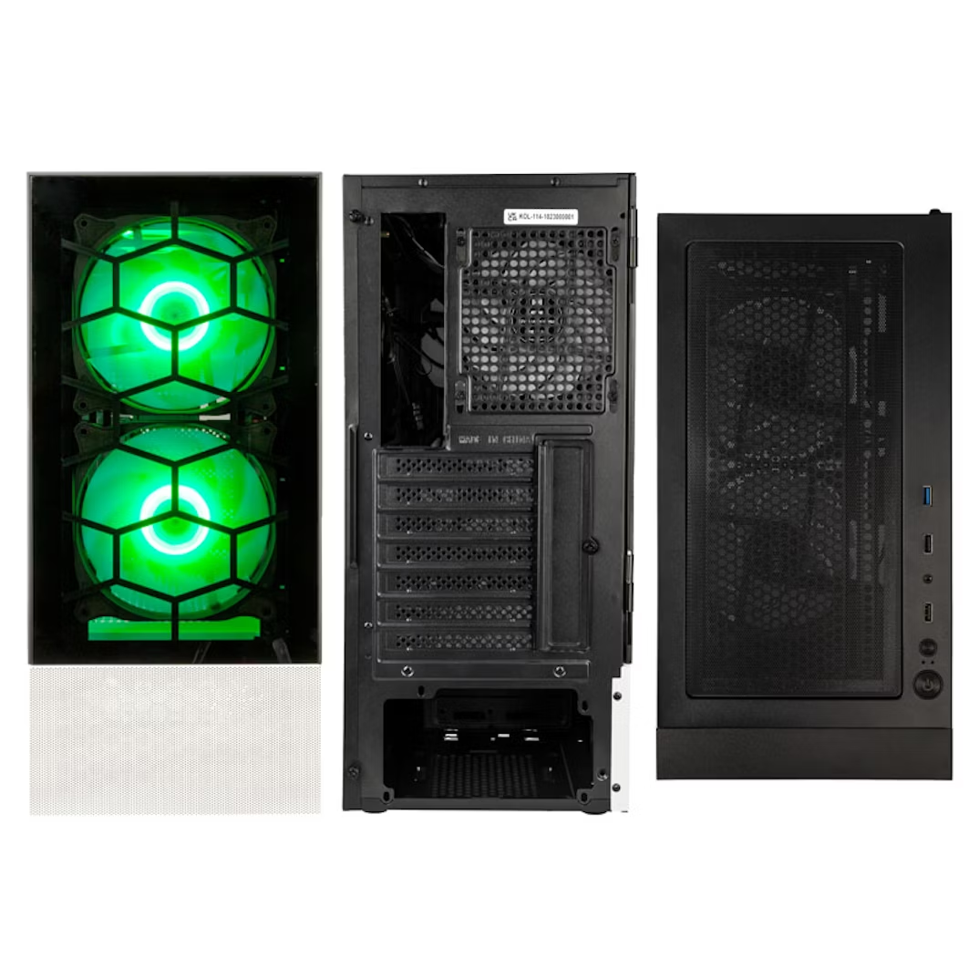Kolink Observatory MX Glass ARGB Midi Tower Case - Black/White