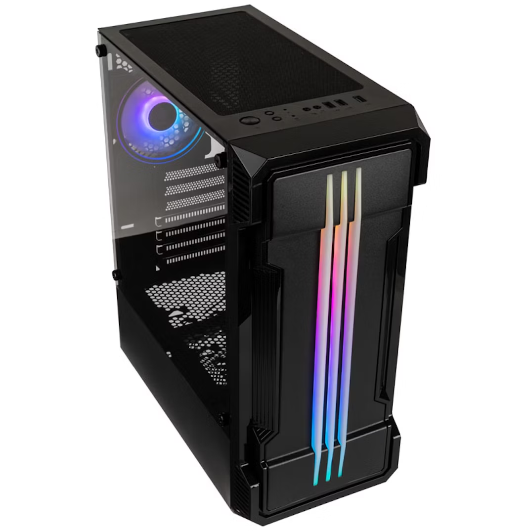 Kolink Inspire Series K10 ARGB Midi Tower Gaming Case - Black Window