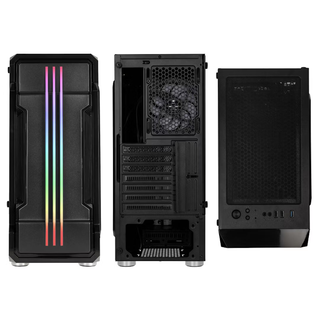 Kolink Inspire Series K10 ARGB Midi Tower Gaming Case - Black Window