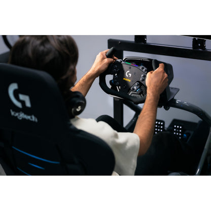 MOMO SIM GT-Racer 290 x Logitech G Premium F1-Style Racing Simulator Rig Wheel