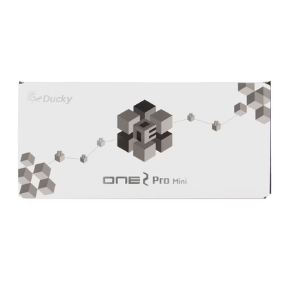 Ducky One 2 Pro Mini 60% Mechanical Gaming Keyboard Black MX Cherry Silver Switch - UK Layout