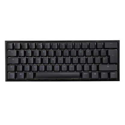 Ducky One 2 Pro Mini 60% Mechanical Gaming Keyboard Black MX Cherry Silver Switch - UK Layout