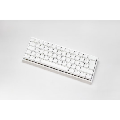 Ducky One 2 Pro Mini 60% Mechanical Gaming Keyboard MX Cherry Silent Red Switch White Frame - UK Layout