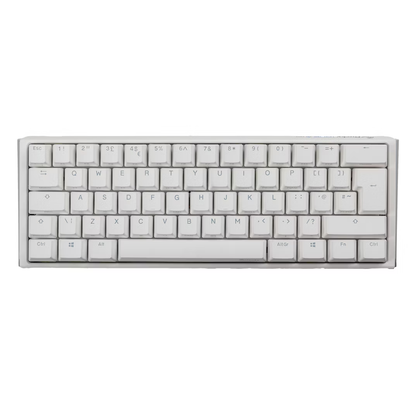 Ducky One 3 Classic 60 USB RGB Mechanical Gaming Keyboard Cherry Blue - Pure White UK Layout