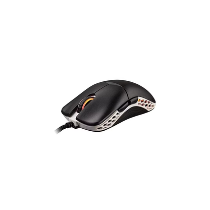 Ducky Feather Black and White Omron D2FC-F-K 60M RGB Lightweight USB Optical Gaming Mouse (DMFE20O-O
