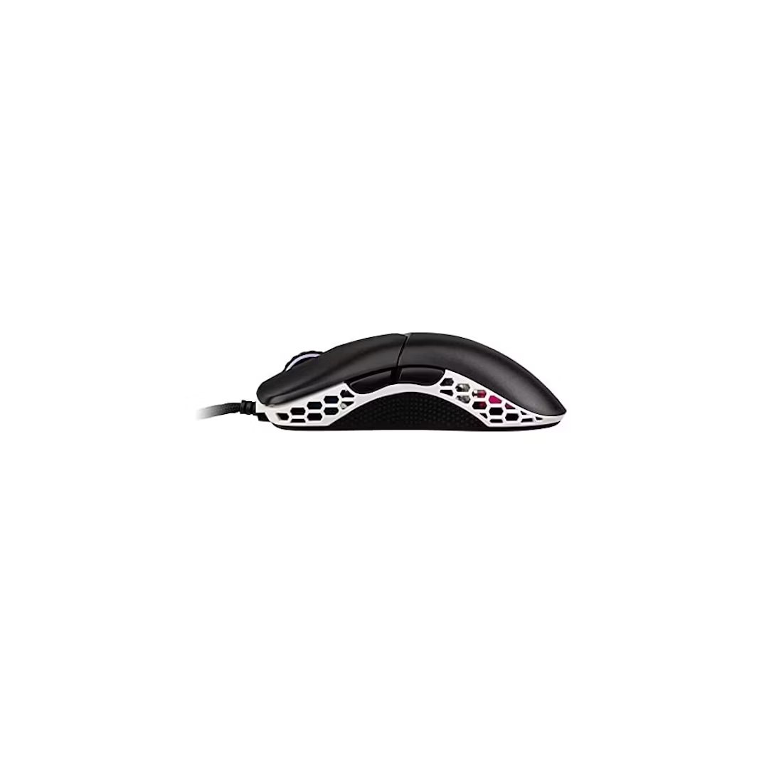 Ducky Feather Black and White Omron D2FC-F-K 60M RGB Lightweight USB Optical Gaming Mouse (DMFE20O-O