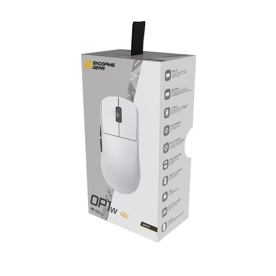 Endgame Gear OP1w 4k Wireless Gaming Mouse - White