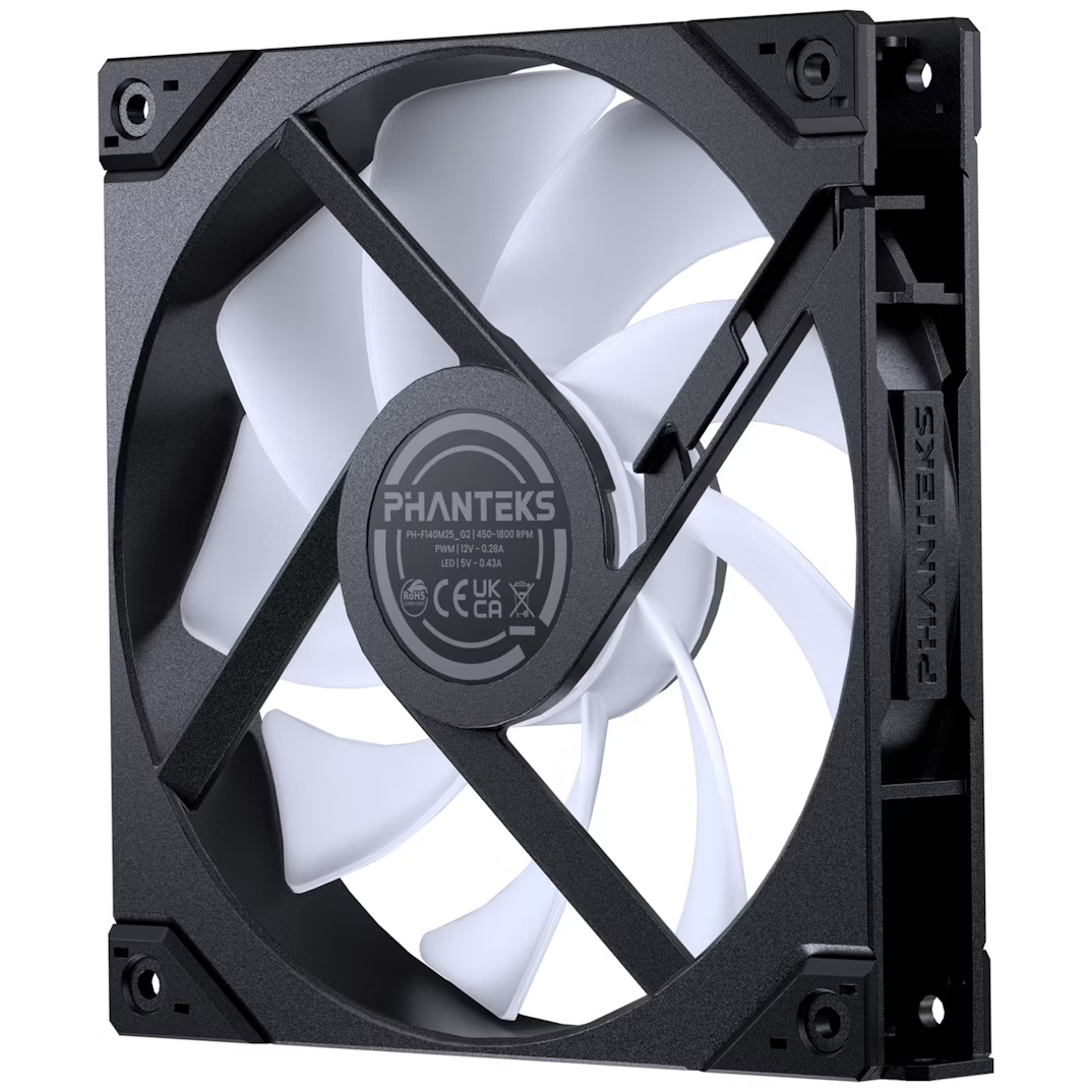 Phanteks M25 Gen2 140mm DRGB High-Airflow PWM Fan - Black