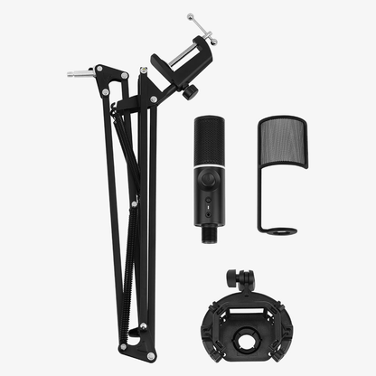 Streamplify MIC RGB Microphone with Mounting Arm and Pop Filter