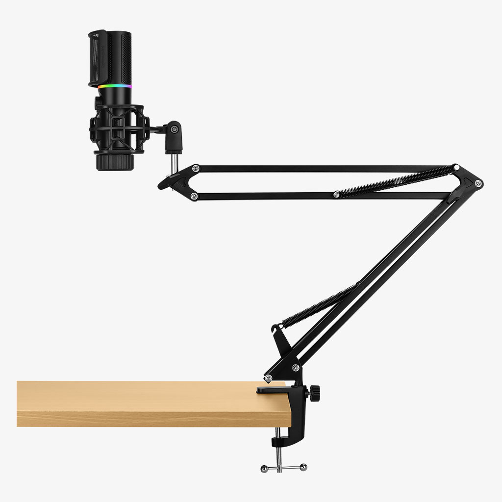 Streamplify MIC RGB Microphone with Mounting Arm and Pop Filter