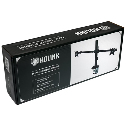 Kolink Chimera Dual Monitor Desk Mount Monitor Stand - Desk Clamp (PGW-AC-KOL-007)