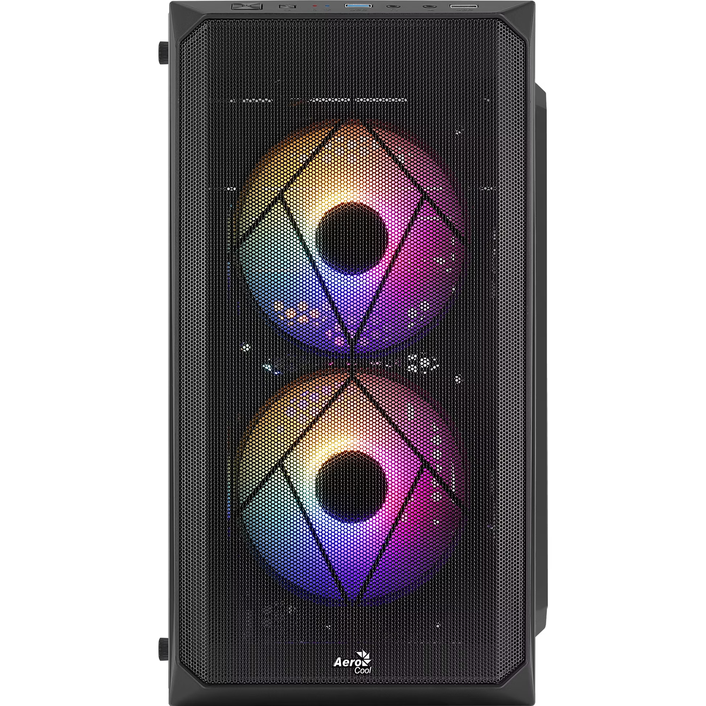 Aerocool CS-107 v2 FRGB Mini Tower Case - Black