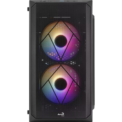 Aerocool CS-107 v2 FRGB Mini Tower Case - Black