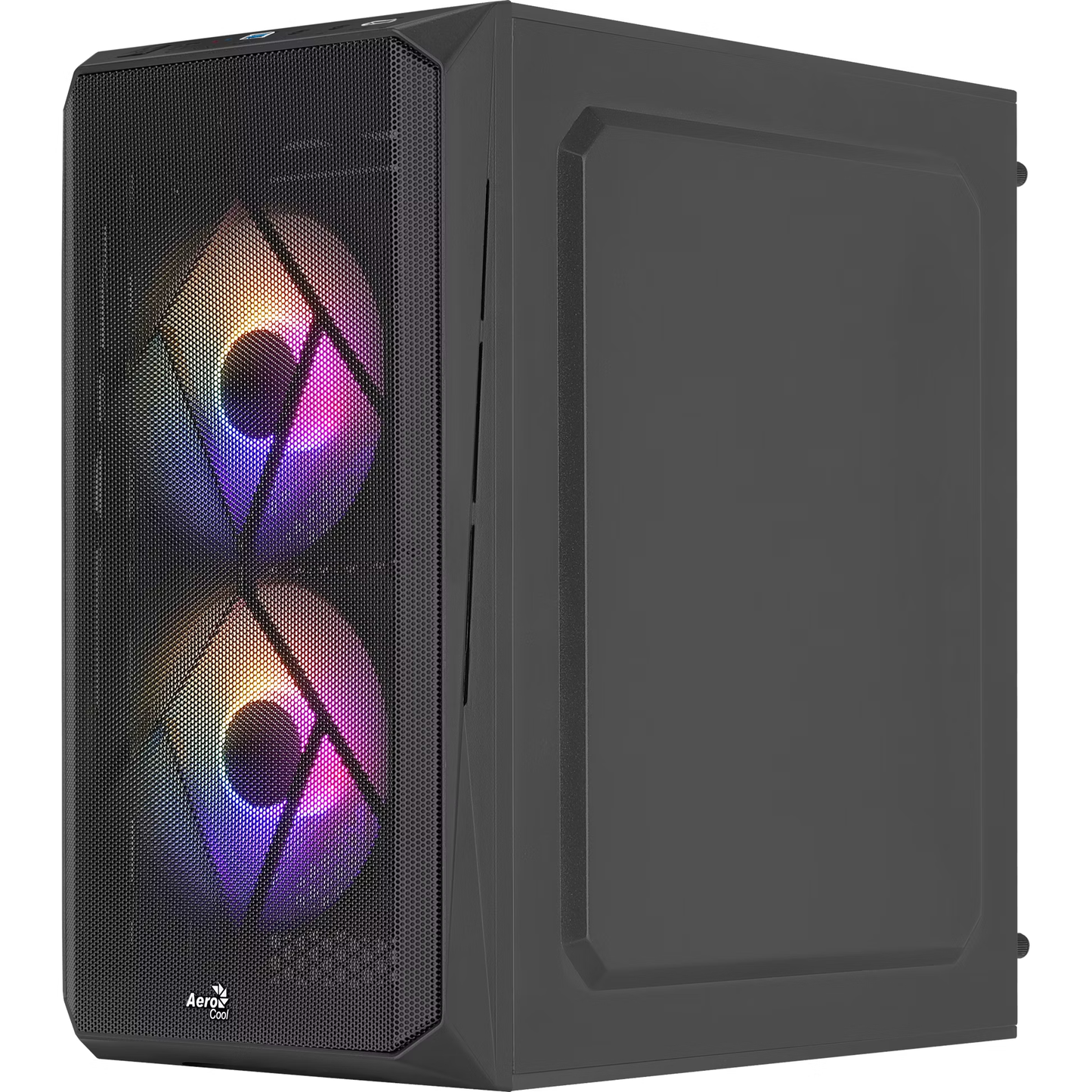 Aerocool CS-107 v2 FRGB Mini Tower Case - Black