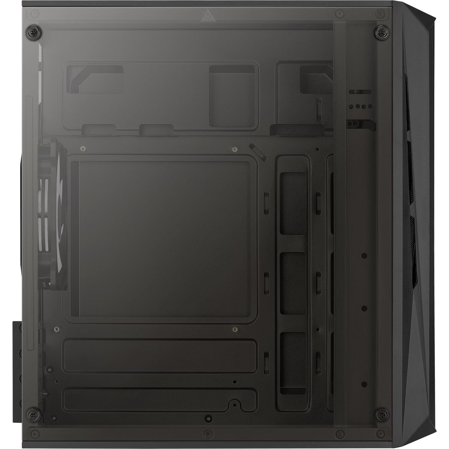 Aerocool CS-107 v2 FRGB Mini Tower Case - Black