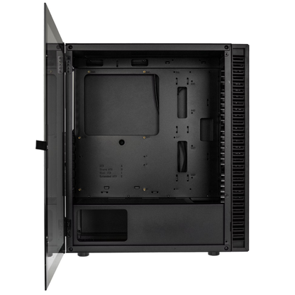 Kolink Observatory HF Glass Core Midi Tower Case - Black No Fans