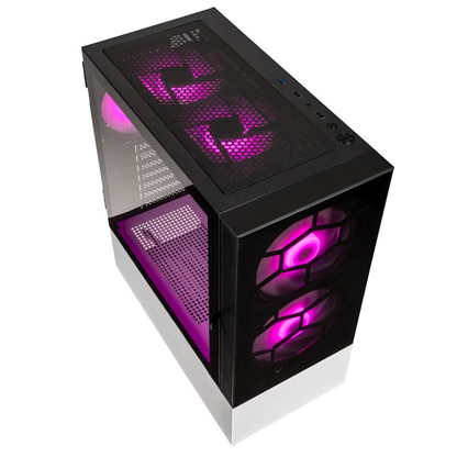 Kolink Observatory MX Glass ARGB Midi Tower Case - Black/White
