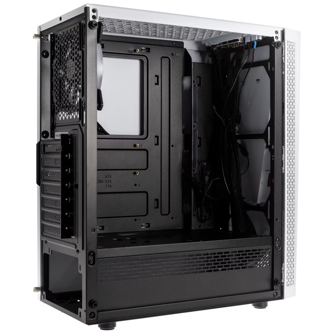 Kolink VOID WHITE computer case Midi Tower Black, White